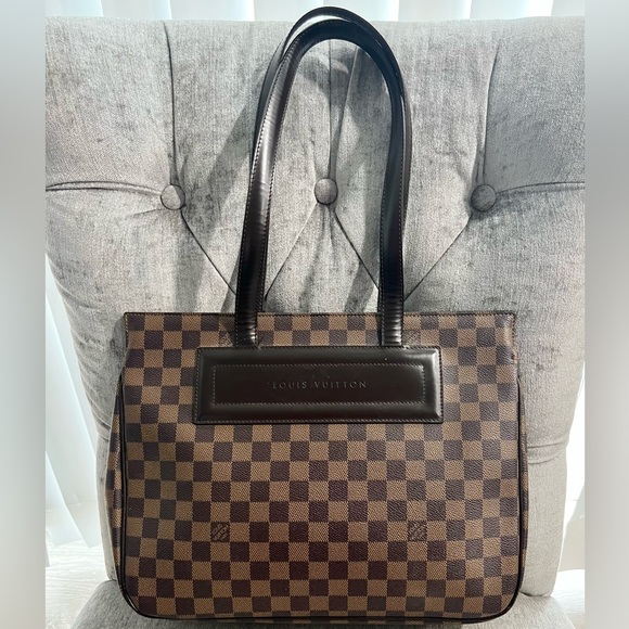 Authentic Louis Vuitton Parioli Damier Ebene Tote and Compact Wallet Set - EUC - Picture 2 of 16